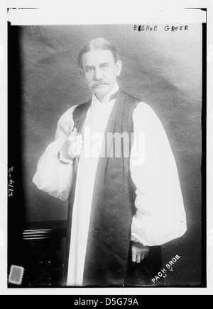 Une photographie de Mgr Greer, un dirigeant épiscopalien, prise par les photographes de Pach Bros à New York. Cette image représente le leadership de l'Église épiscopale au début du XXe siècle. Banque D'Images