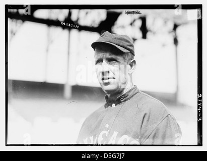 Cette photographie de 1919 montre Kid Gleason des White Sox de Chicago à Hilltop Park, New York, pendant le scandale des Black Sox de la Ligue américaine. Il met en lumière un moment de l'histoire du baseball. Banque D'Images