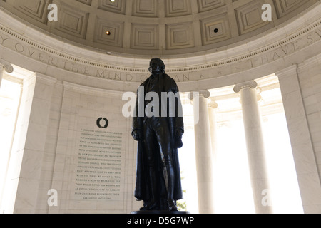 Statue de Jefferson Memorial à Washington DC Banque D'Images