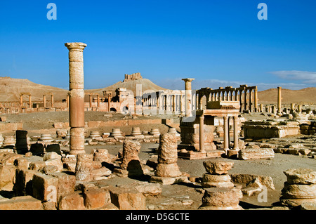 2 100 BC Palmyre Syrie site archéologique romain Banque D'Images