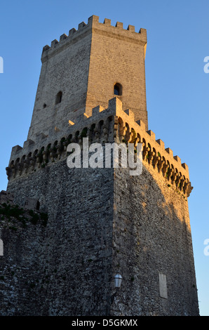 Dans le château du Balio, village historique d'Erice, Italie. Banque D'Images