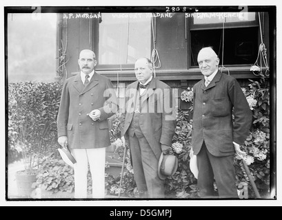 J.P. Morgan, le vicomte Haldane, et Sir K.M. McKenzie (LOC) Banque D'Images