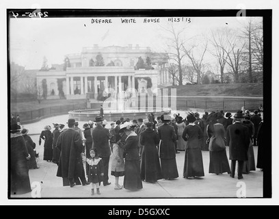 Avant de la Maison Blanche (LOC) Banque D'Images