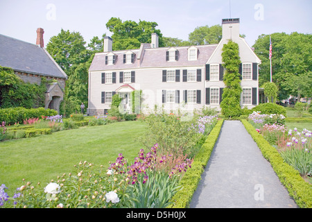 Peacefield - la maison de John et Abigail Adams, Adams National Historical Park, Braintree, Quincy, MA, USA. Banque D'Images
