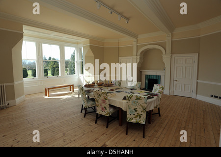 Vue de l'intérieur. Les nouvelles chambres à Dyffryn House, dans la vallée de Glamorgan Banque D'Images