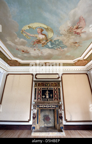 La fresque de l'artiste Thomas Wallace-Hay. Les nouvelles chambres à Dyffryn House, dans la vallée de Glamour Banque D'Images