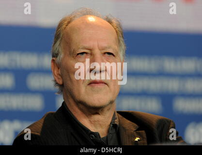 Le président du jury et le réalisateur allemand Werner Herzog assiste à une conférence de presse pour le début de la 60e Berlinale International film festival Jeudi, 11 février 2010, au cours de la 60e Berlinale festival international du film de Berlin. Photo : Tim Brakemeier Banque D'Images