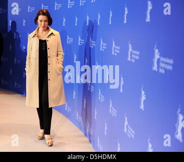 L'actrice britannique Olivia Williams assiste à la photocall pour le film 'The Ghost Writer' lancé en compétition lors de la 60e Berlinale International film festival Vendredi, 12 février 2010 à Berlin. Photo : Marcus Brandt dpa/lbn Banque D'Images