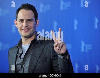 L'acteur allemand Moritz Bleibtreu assiste à la photocall pour le film 'Juif Suss - Rise And Fall' ('Jud Süss - Film ohne Gewissen') s'exécutant en concurrence au cours de la 60e Berlinale Festival International du Film de Berlin, Allemagne, le jeudi 18 février 2010. Le festival se déroule jusqu'au 21 février 2010. Photo : Jörg Carstensen dpa/lbn  + + +(c) afp - Bildfunk + + + Banque D'Images