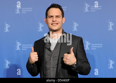 L'acteur allemand Moritz Bleibtreu assiste à la photocall pour le film 'Juif Suss - Rise And Fall' ('Jud Süss - Film ohne Gewissen') s'exécutant en concurrence au cours de la 60e Berlinale Festival International du Film de Berlin, Allemagne, le jeudi 18 février 2010. Le festival se déroule jusqu'au 21 février 2010. Photo : Tim Brakemeier dpa/lbn  + + +(c) afp - Bildfunk + + + Banque D'Images