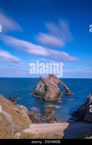 Dans Portnockie Bowfiddle Abderdeensire rock, Banque D'Images