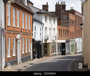 Bâtiments historiques de la rue de l'Église, Woodbridge, Suffolk, Angleterre Banque D'Images