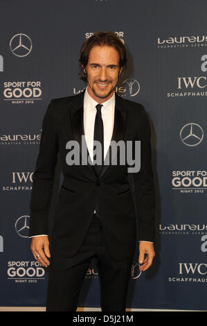 Thomas Hayo, membre du jury sur le talent show 'Allemagne's Next Topmodel', arrive au gala de charité pour la Laureus Sport for Good weekend à la Kleine Olympiahalle de Munich, Allemagne, 21 septembre 2012. Les dons sont versés à la Laureus Sport for Good Foundation de l'Allemagne. Photo : Ursula Dueren Banque D'Images