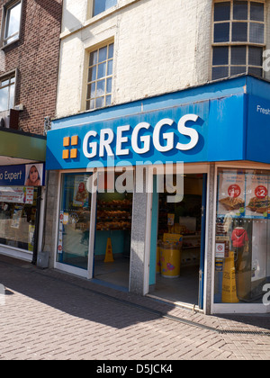 Greggs bakery shop UK Banque D'Images