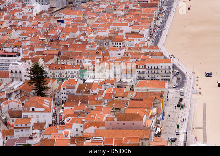 Municipalité de Nazare Obidos Portugal travel destination Banque D'Images