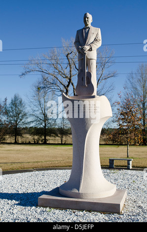 Statue de Jim Reeves - Né à Carthage, Texas, États-Unis Banque D'Images