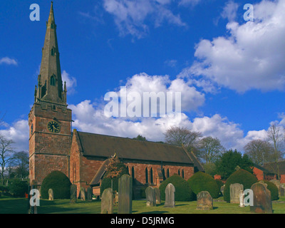 Saint Benoît Biscop, Église d'Angleterre, de l'Eglise Church Road, Wombourne, Staffordshire, England, UK Banque D'Images