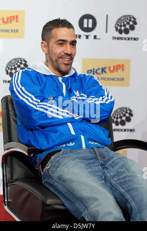 Bushido lors d'une conférence de presse pour l'Allemand TV show "La Coupole" à Colosseum-Theater. Allemagne Essen Banque D'Images