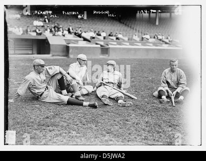 [Pol Perritt (St. Louis NL), Art Fletcher (New York), Miller Huggins et Lee Magee, (St. Louis NL) (LOC) Banque D'Images