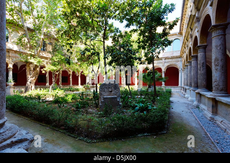 Cour typiques de Valence à Valence Vieille Ville Banque D'Images