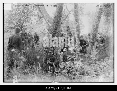 Le scoutisme dans l'infanterie française woods (LOC) Banque D'Images