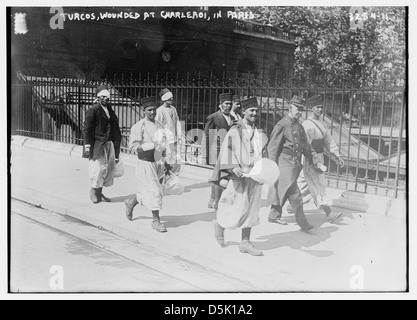 Turcos, blessé à la bataille de Charleroi, à Paris (LOC) Banque D'Images