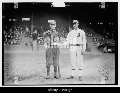 [Johnny Evers, Boston NL & Eddie Plank, Philadelphie AL (baseball)] (LOC) Banque D'Images