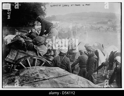 Convoi de spahis à Frane le Port [c.-à-d., Francport] (LOC) Banque D'Images