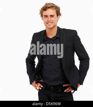 Studio Shot, Portrait de jeune homme Banque D'Images