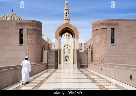 Le Sultan Qaboos Grand Mosque in Muscat Oman Moyen-orient Banque D'Images