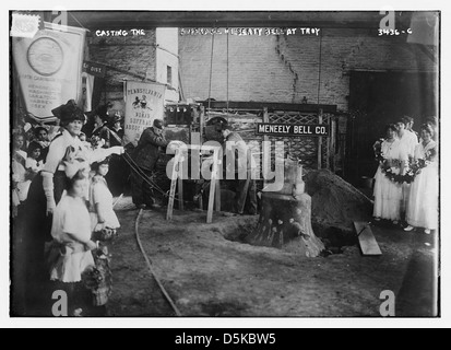 Casting le suffrage 'Liberty Bell' à Troie (LOC) Banque D'Images