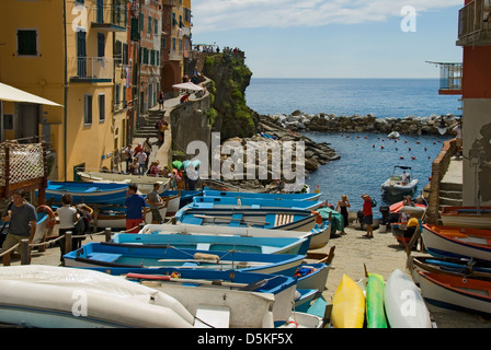 Riomaggiore, Cinque Terre, ligurie, italie Banque D'Images