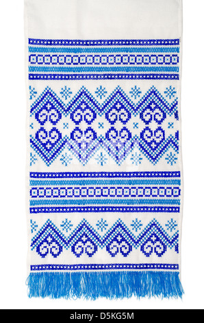 Bon brodé par cross-stitch pattern. ornement ethniques ukrainiennes Banque D'Images