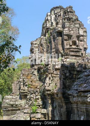 Porte de la victoire. Angkor Thom. Siem Reap. Le Cambodge. Banque D'Images