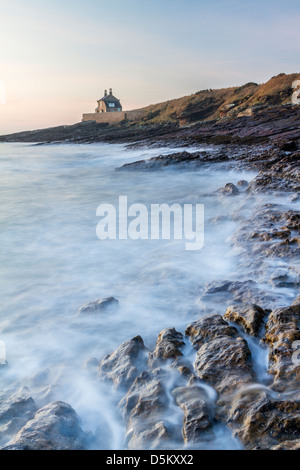 La maison de bain à Howick, un bâtiment classé Grade II sur la côte sud de Craster Northumberland Banque D'Images