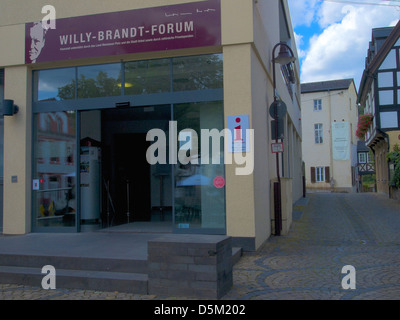 Willy Brandt--forum, unkel, district de Neuwied, Rhénanie-Palatinat, Allemagne Banque D'Images