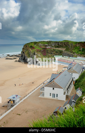 Tolcarne beach newquay cornwall england uk Banque D'Images