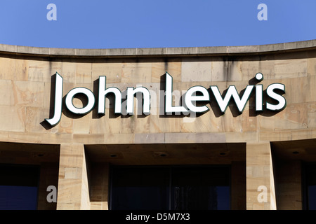 John Lewis signe sur le centre commercial Buchanan Galleries sur Buchanan Street, le centre-ville de Glasgow, Écosse, Royaume-Uni Banque D'Images