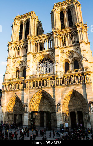 La cathédrale Notre-Dame (Cathédrale Notre Dame de Paris). Banque D'Images