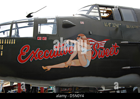 North American B-25 Mitchell de l'aéroport de Camarillo, Californie Banque D'Images