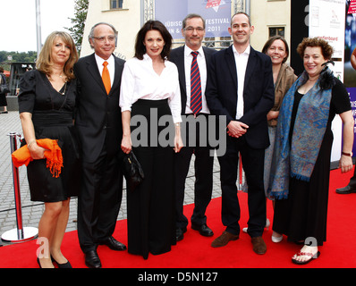 Invité, le Dr Dieter Graumann, Iris Berben, Matthias Platzeck, Patrcik McGrady, invité, Nicole Galliner au gala du peuple juif Banque D'Images