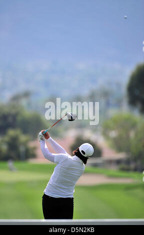 04 avril, 2013 : Amy Yang au cours de la première ronde de l'Championnat Nabisco Kraft à Mission Hills Country Club de Rancho Mirage, en Californie, John Green/CSM Banque D'Images