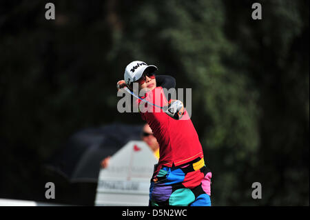 04 avril, 2013 : Pornanong Phatlum pendant le premier tour de l'Championnat Kraft Nabisco à Mission Hills Country Club de Rancho Mirage, en Californie, John Green/CSM Banque D'Images