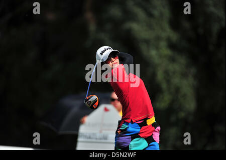 04 avril, 2013 : Pornanong Phatlum pendant le premier tour de l'Championnat Kraft Nabisco à Mission Hills Country Club de Rancho Mirage, en Californie, John Green/CSM Banque D'Images