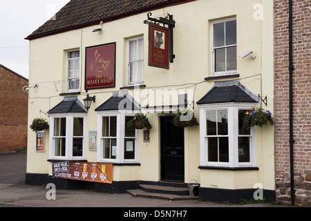 La tête de sanglier Ville Berkeley dans le Gloucestershire England UK Banque D'Images