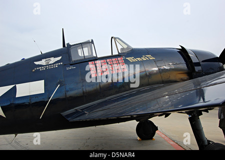 Grumman F6F Hellcat, l'aéroport de Camarillo, Californie Banque D'Images