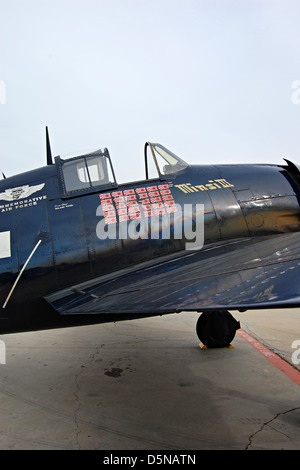 Grumman F6F Hellcat, l'aéroport de Camarillo, Californie Banque D'Images