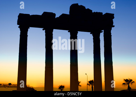 Le Temple d'Apollon situé dans la ville turque de côté. Banque D'Images