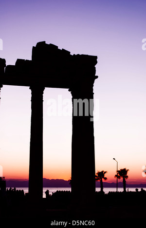 Le Temple d'Apollon situé dans la ville turque de côté. Banque D'Images