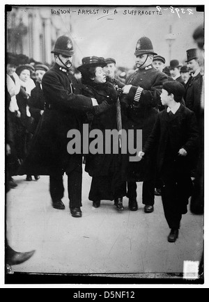 Londres - arrestation d'une suffragette (LOC) Banque D'Images